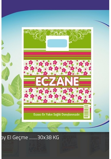 Eczane Poşeti Büyük Boy 30x38 N11.184