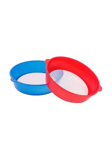 Mutfak Aletleri El Tipi 19cm Yuvarlak Şekil Plastik Un Elek Süzgeci Diğer