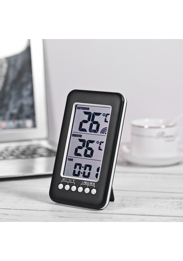 Tenfowee Kablosuz İç/dış Sıcaklık Saati - Büyük Lcd Ekranlı, Duvar & Masa Üstü Kullanım İçin