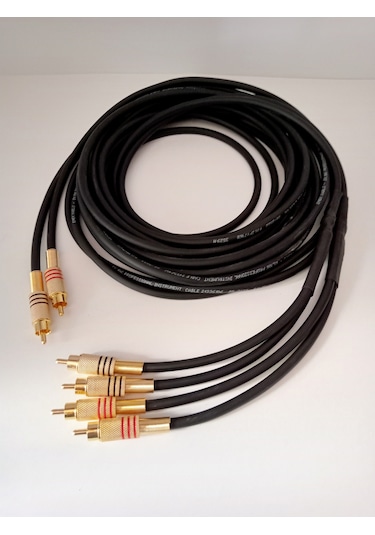 Amfi RCA Kablosu - El Yapım Bakır Parazit Yapmaz 2 Giriş 4 Çıkış