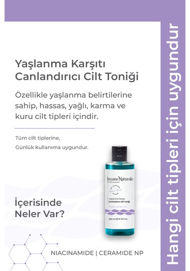 Tonik - Yaşlanma Karşıtı Canlandırıcı Cilt Toniği , Cilt Gözenek