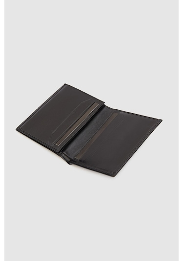 Ds Damat Siyah Düz Kutulu Hakiki Deri Cüzdan 2H1119ST237 Siyah