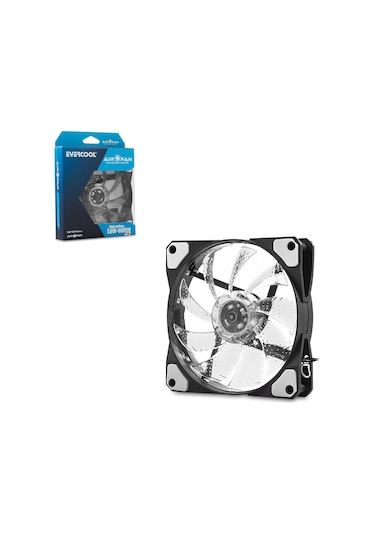 Evercool Cs1230w Kasa Fanı 12x12x2.5cm Beyaz Ledli