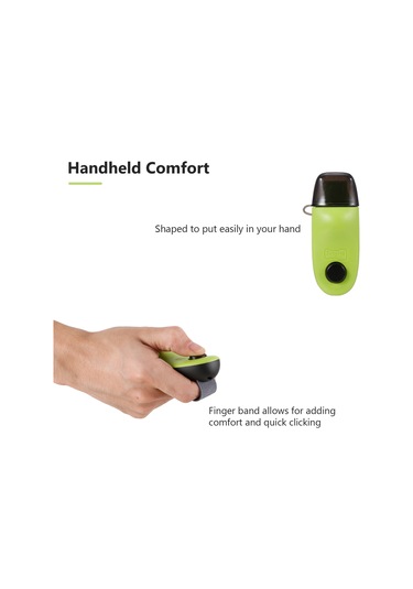 Vkemall Köpek Eğitimi İçin 2'li Fonksiyonlu Abs+tpr İp Takımlı Sinyal Çıkarıcı Siyah+yeşil