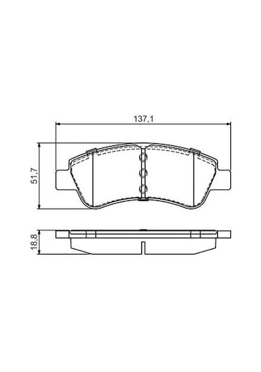 Citroen Xsara 1.6 2000-2005 Bosch Ön Balata Wva23599