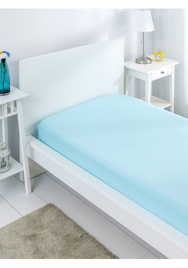 Mer-Tim Pamuklu Süprem Lastikli Tek Kişilik Penye Çarşaf