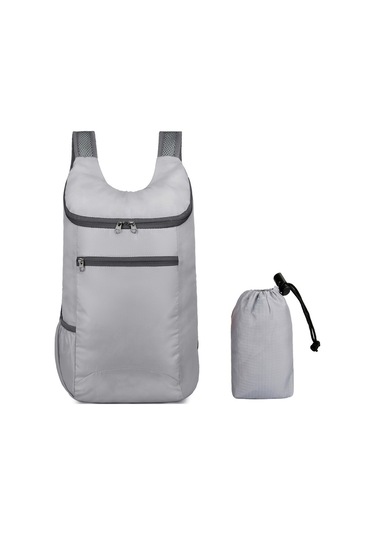 Sones Vanaheimr Açık Hava Katlanabilir Çanta Hafif Su Geçirmez Seyahat Çantası Fitness Spor Sırt Çantası Açık Gri