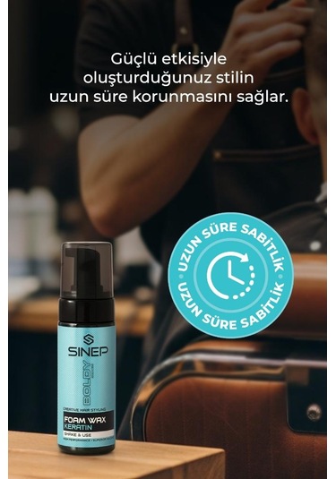 Sinep Boldy Series Keratin İçerikli Foam Köpük Wax 150 Ml