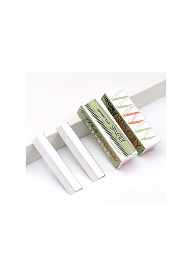 Sones 5 Kutu / Set Kaş Düzeltme Bıçağı Paslanmaz Çelik Kaş Kazıyıcı 10 Adet / Kutu