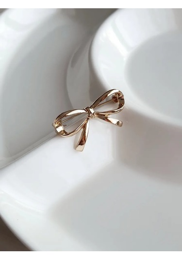 Proshik Broş Fiyonk Altın Renkli Takı 269844503 Altın Rengi