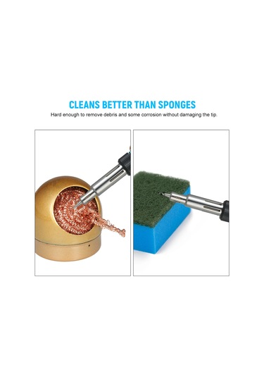 Monyee Altın Sac Özel Ütü Ucu Temizleyici: Savaşçı Oxit Ve Fazla Lehim Giderici, Dayanıklı Paslanmaz Çelik Kutu