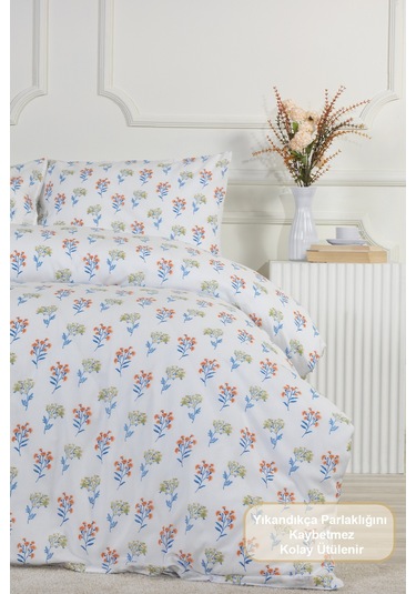 Elart Caren Nevresim Takımı Tek Kişilik Lastikli Çarşaf 160x220 Cm Hardal Hardal