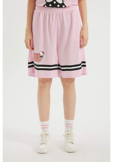Defacto Coool Hello Kitty Loose Fit Şort D4219AX24HSPN614 Pembe
