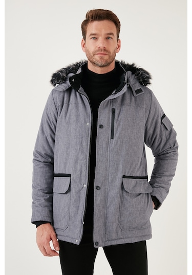 Buratti Peluş Astarlı Suya Ve Rüzgara Dayanıklı Soğuk Geçirmez Slim Fit Erkek Mont 5711051 Açık Gri Buratti Peluş Astarlı Suya Ve Rüzgara Dayanıklı Soğuk Geçirmez Slim Fit Erkek Mont 5711051 Açık Gri