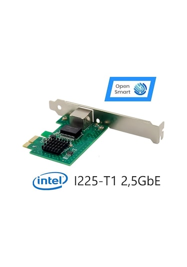 Open Smart 1 Port Intel I225-T1 2,5GbE Ethernet Kart - OPS7265NT