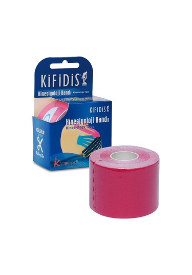Kifidis Kinesiyoloji Bandı Kesileilir 3,8 Cm X 5 M Fuşya