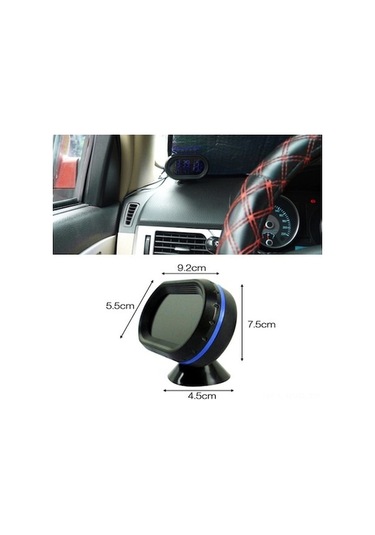 My Topped Araba Saati: Mavi Tarih/saat, Sıcaklık, Voltmetre, 1.0 C Doğruluk, 2 Led Işık, -50 C İle +70 C Arası