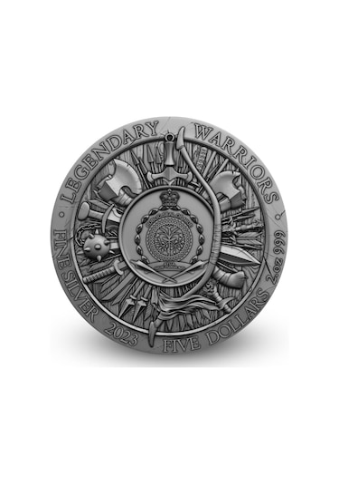 Agakulche Eric Kanlı Balta Altın Kaplama Ngc Sertifikalı Gümüş Sikke Coin