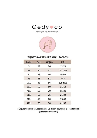 Gedyco Stars Premium Peluş Orta Irk Köpek Sweatshirtü