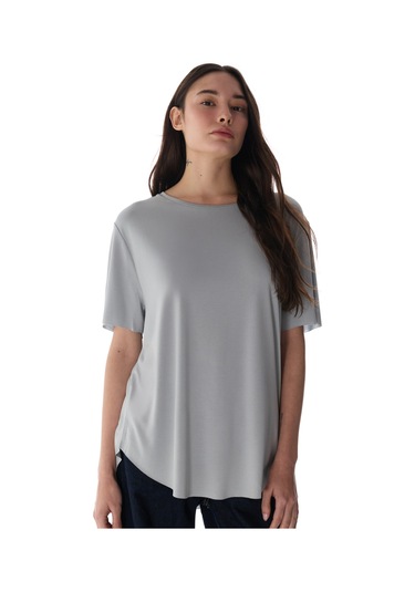 Penti Gri Bisiklet Yaka Oversize  Modal T-Shirt