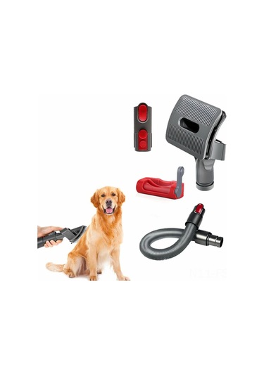 Hfambition Köpek Saç Temizleme Fırça Seti - V7/v8/v10/v11 Uyumlu, Saç Dökülmesini Önleyen, Ev Temizliği İçin Vakum Bağımlı Aksesuar