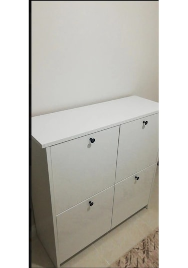 Buzkan Mobilya % 100 Mdflam Beyaz Cube Üstü Beyaz Beyaz - Beyaz