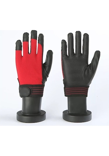 Ccgloball Eldivenler 1 Çift Yüksek Gerilim Elektrik Izolasyon Eldiveni Gri - Kırmızım