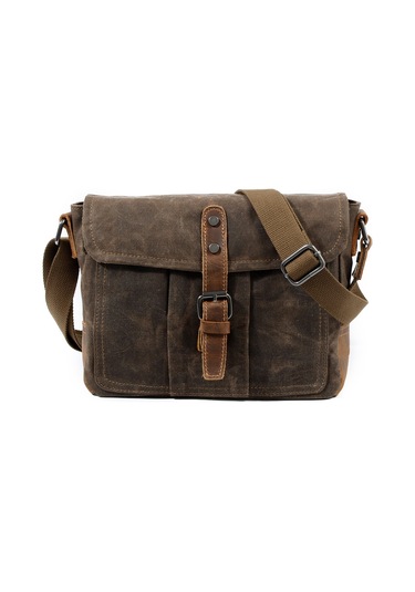 Yeni Retro Çapraz Askılı Çanta Rahat Kanvas Erkek Çantası Omuz Çantası Erkek Basit Erkek Çapraz Askılı Çanta Su Geçirmez Erkek Çantası Yatay Stil Gri Yeşil Askeri Yeşil