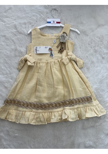 Güllü Elbise Sarı