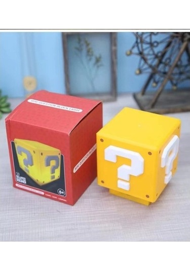 Fastbuy Lucky Power Mario Led Gece Lambası, Çok Renkli Sesli, Obtbg8, Renk Değişim Çok Renkli