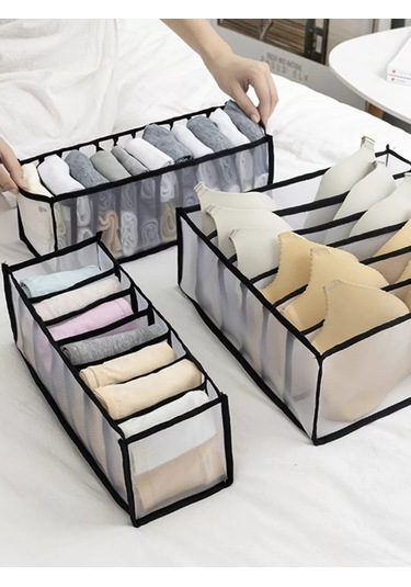 Myston House İç Çamaşırı Ve Çoraplar İçin Organizatör Seti 194597157 Beyaz