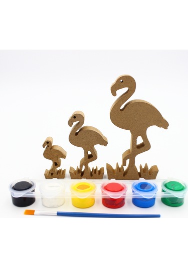 Na Neşeli Ahşap Ahşap Pelikan Figürü 3 Lü Takım 15cm 10cm 6cm Ahşap Boyama Ürünü.boyama Etkinliği.okul Öncesi Model 3lüpelikanboyalı