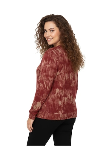 Linsolita Kadın Sıfıryaka Sweatshirt Bgl-st05112 Kiremit