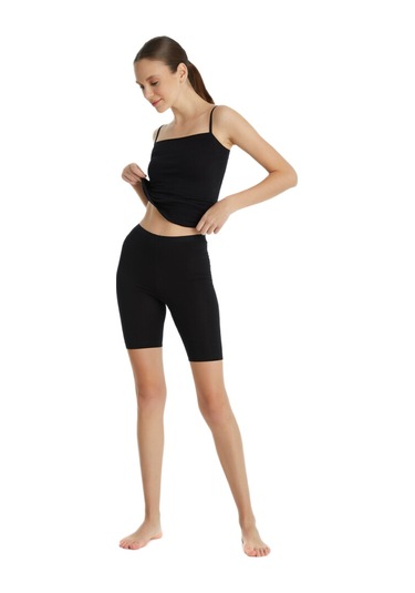 Blackspade Kadın Büyük Beden Boxer Essential 1309 Siyah