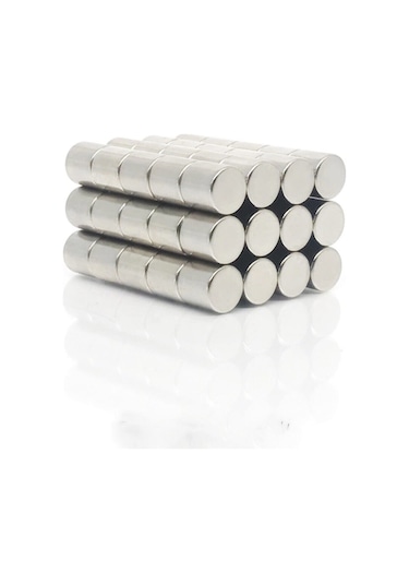 Neodyum Mıknatıs Silindir Yuvarlak D10X10 Mm - 10 Adet - Güçlü