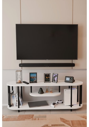 Modern Tv Ünitesi Ahşap Raflı 2 Katlı Televizyon Sehpası Minimalist,dayanıklı, Fonksiyonel Tv Standı Beyaz Modern Tv Ünitesi Ahşap Raflı 2 Katlı Televizyon Sehpası Minimalist,dayanıklı, Fonksiyonel Tv Standı Beyaz