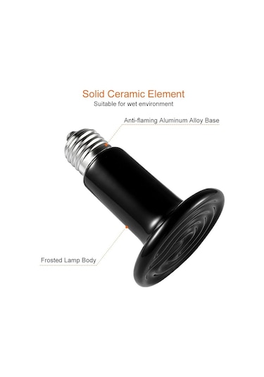 Kızılötesi Seramik Isıtıcı Lamba 100w E27 B
