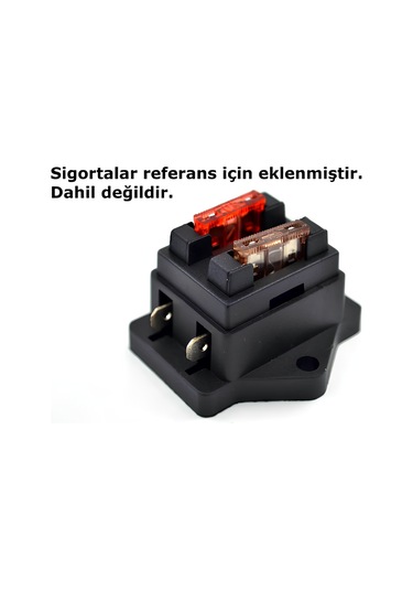 Standart Bıçak Sigorta Yuvası Kutusu 2 Sigortalık