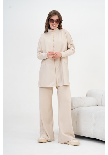 Ftz Kadın Deri İki İp Takım Bej 30949 Bej