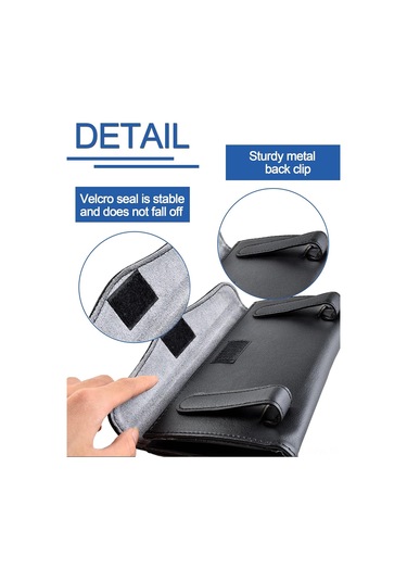 Maiyame Siyah Deri Beyaz Kristal Taşlı Otomobil Güneşlik Kağıt Havlu Kutusu Tutucu