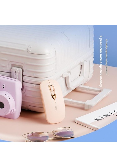 Inphıc Q8 Kablosuz Bluetooth Fare Kadınlar İçin 1600 Dpı Şarj Edilebilir Dilsiz Fare Dizüstü Pc İçin