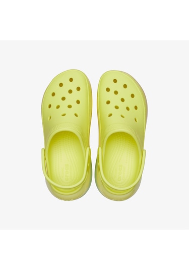 Crocs Classic Mega Crush Kadın Sarı Terlik Düz 207988 Sarı