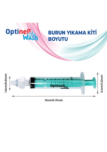 10 'lu Şırıngalı Burun Aspiratörü Bebek Burun Temizleme Aparatı 1 Şırınga 10 Ml Enjektörü