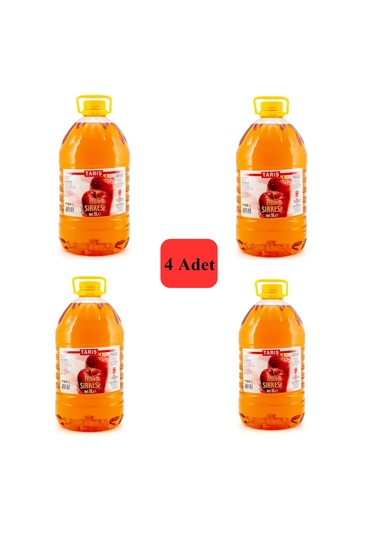 Tariş Elma Sirkesi 5 Lt Pet Dar Ağızlı 4 Adet