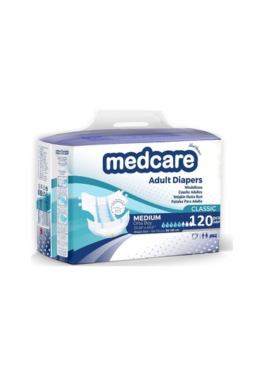 ﻿Medcare Classic Belbantlı Yetişkin Hasta Bezi M 120'li