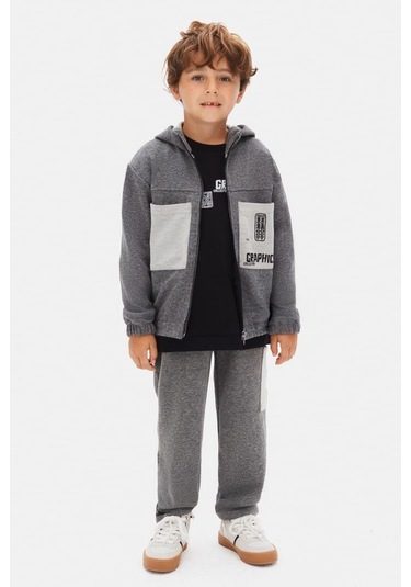 Erkek Eşofman Takım 2 Li 25knk29500 Gri