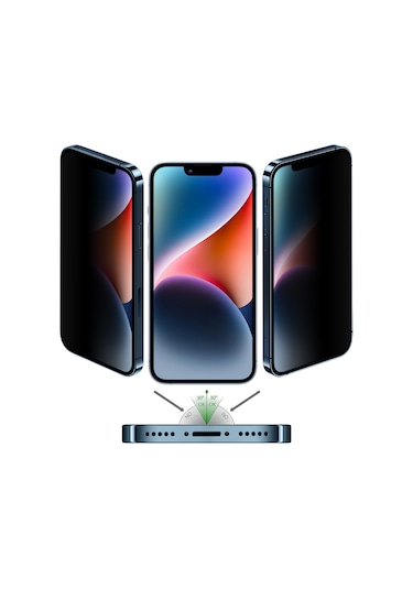 Buff iPhone 14/13 Pro/13 5D Privacy Ekran Koruyucu
