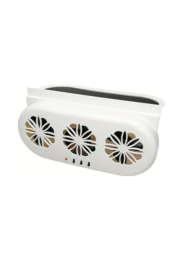 Dashanshop Siyah Kompakt Güneş Enerjili Araç Havalandırma Fanı Usb Bağlantılı Koku Ve Duman Giderici Her Arabaya Uygun Hareket Halinde Kullanım