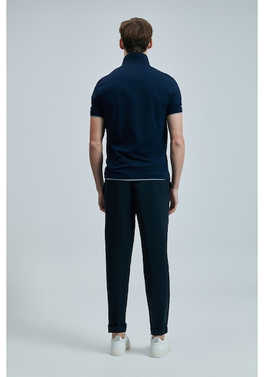 Lufian Erkek T Shirt 111040206s2 Lacivert-turuncu Lacivert - Turuncu