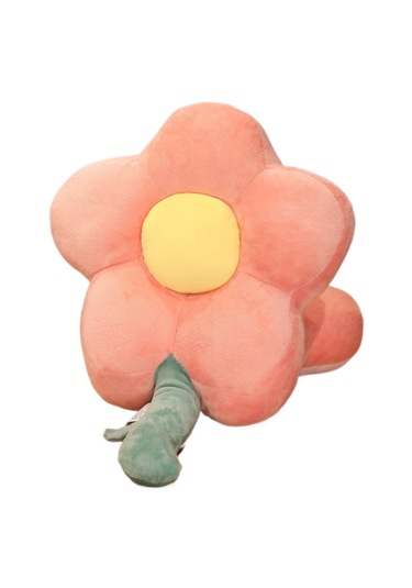 Pembe Çiçekli Masa Şekerleme Ofis Şekerleme Yastığı 40 30 25 Cm